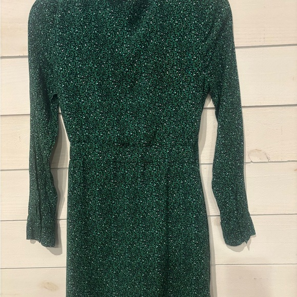 Sanctuary Emerald Green Sheath Dress V-Neck Long Sleeve - Picture 5 of 12